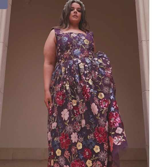 JessaKae Embroidered Jadmine Sequins Dress NWT Size XL - Picture 1 of 11